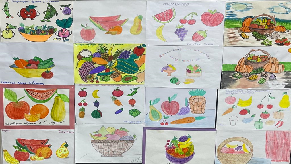 «Дұрыс тамақтану-денсаулық кепілі" тақырыбында сурет байқауы өткізілді